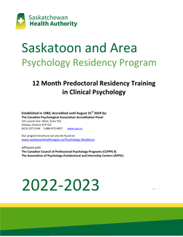 Psychology Residency Program