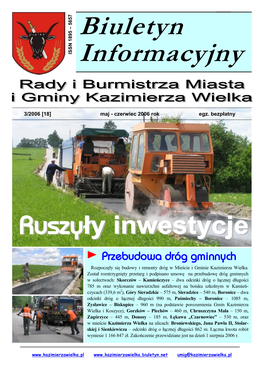 Biuletyn Informacyjny Rady I Burmistrza Miasta I Gminy