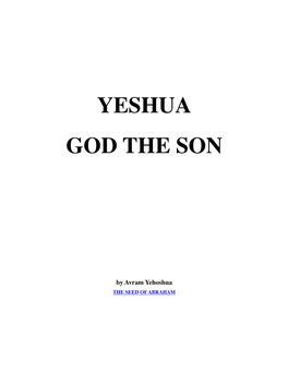 Yeshua-God-The-Son.Pdf