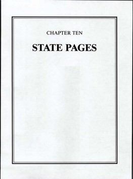 STATE PAGES STATE PAGES Table 10.1 Official NAMES of STATES and JURISDICTIONS
