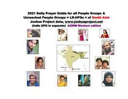 2021 Daily Prayer Guide for All People Groups & Unreached People