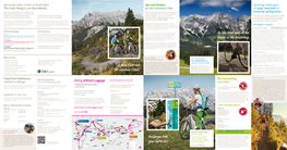 Hochkönig Mountain Bike- / Offer Valid from the Beginning of June for Biking, and the Breathtaking Scenery of the Steinernes Meer, That Makes Equipment? – No Problem