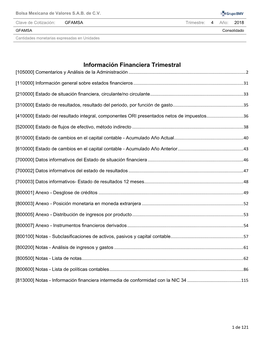 Información Financiera Trimestral [105000] Comentarios Y Análisis De La Administración