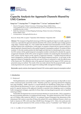 Capacity Analysis for Approach Channels Shared by LNG Carriers