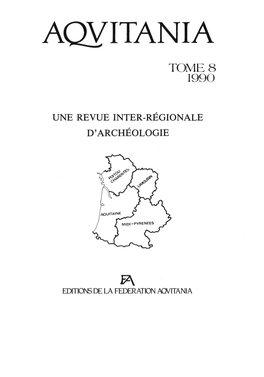 Landes), Fouille De Sauvetage Sur Le Tracé De L'autoroute a 64 187 Marie-Françoise Diot, Analyse Palynologique D'hastingues (Landes) 229