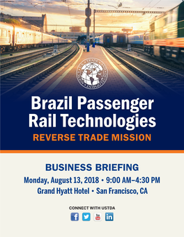 Brazil Passenger Rail Technologies REVERSE TRADE MISSION