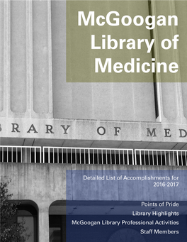 Mcgoogan Library of Medicine