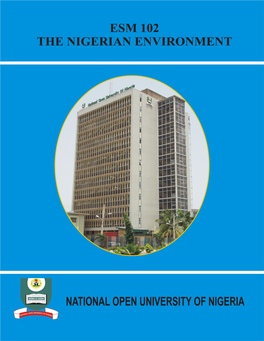 Esm 102 the Nigerian Environment