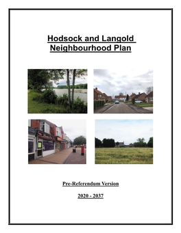 Hodsock and Langold Neighbourhood Plan