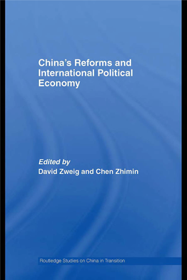 China's Reforms and International Political Economy