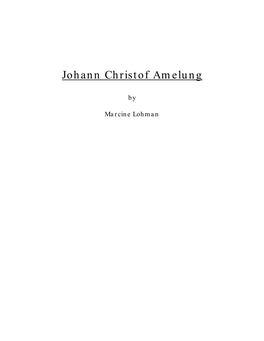 Johann Christof Amelung