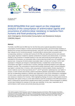 ECDC/EFSA/EMA First Joint Report on the Integrated