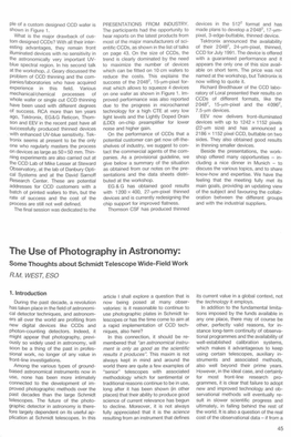 The Use of Photography in Astronomy: Some Thoughts About Schmidt Telescope Wide-Field Work R