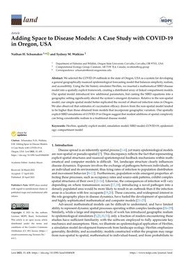 Adding Space to Disease Models: a Case Study with COVID-19 in Oregon, USA