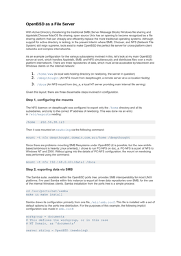 Openbsd As a File Server