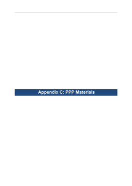 Appendix C: PPP Materials