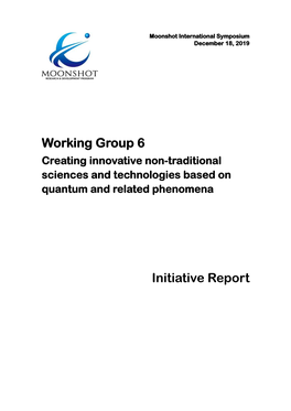 Creating Innovative Non-Traditional Sciences and Technologies Based on Quantum and Related Phenomena