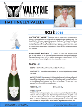 Rosé 2014 Hattingley Valley