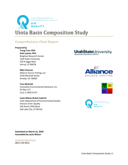 Uinta Basin Composition Study Final Report