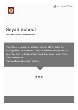 Seyad School