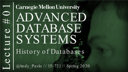 (Spring 2020) :: History of Databases