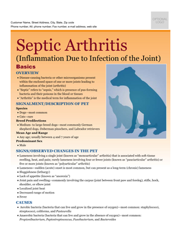 Septic Arthritis