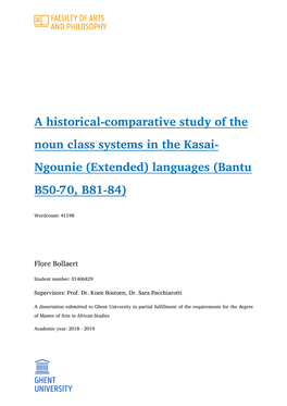 Ngounie (Extended) Languages (Bantu B50-70, B81-84)