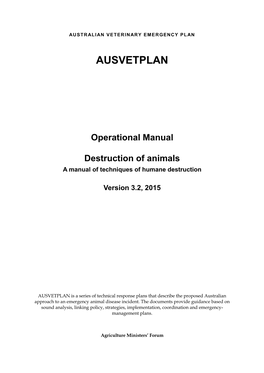 AUSVETPLAN Destruction of Animals.Pdf