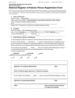 National Register of Historic Places Registration Form