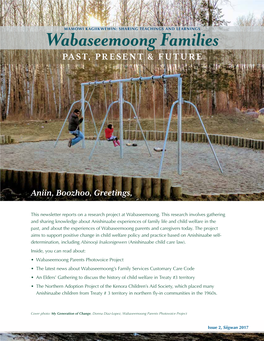 Wabaseemoong Families: Past, Present & Future