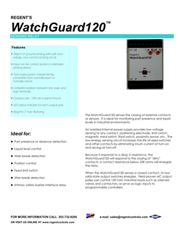 Watchguard120 SENSING RELAY