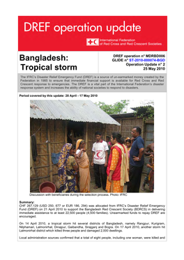 Bangladesh: GLIDE N° ST-2010-000074-BGD Operation Update N° 2 Tropical Storm 25 May 2010