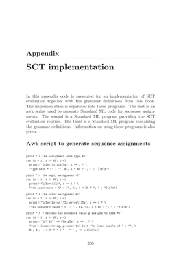 SCT Implementation