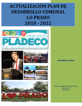 Actualización Plan De Desarrollo Comunal Lo Prado 2018