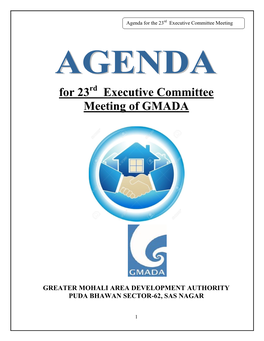 For 23 Executive Committee Meeting of GMADA