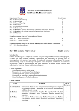 BOT 101: General Microbiology