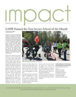 UAPB Named the Tom Joyner School of the Month Courtney N