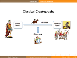 ` `%%%`#`&12 `__~~~Classical Cryptography