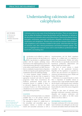 Understanding Calcinosis and Calciphylaxis