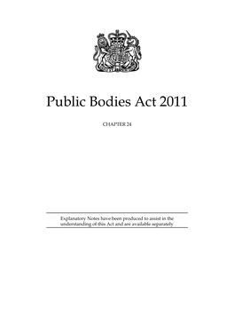 Public Bodies Act 2011