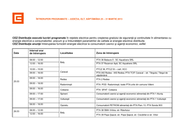 CEZ Distribuţie Execută Lucrări Programate În Reţelele Electrice