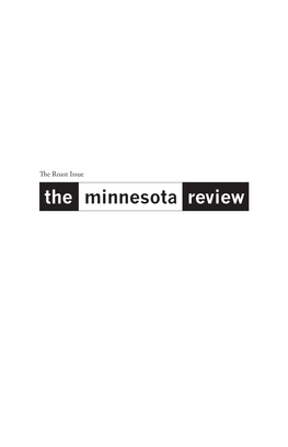 The Minnesota Review the Minnesota Review