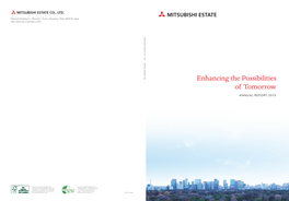 ANNUAL REPORT 2015 ANNUAL REPORT of Tomorrow Enhancing the Possibilities Possibilities Enhancing The
