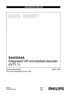 Integrated VIP and Teletext Decoder (IVT1.1)