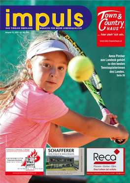 Anna Pircher Aus Landeck Gehört Zu Den Besten Tennisspielerinnen Des Landes