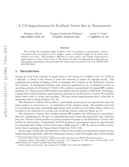 A 7/3-Approximation for Feedback Vertex Sets in Tournaments