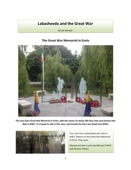 Labasheeda and the Great War