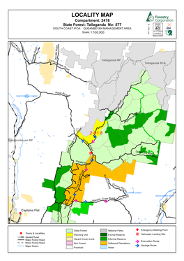 Tallaganda State Forest Compartment 2418 Harvest Plan