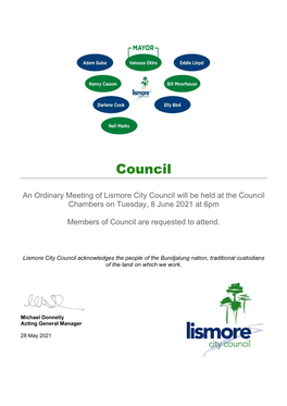 Agenda of Lismore City Council