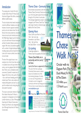 TC WALK MAP No15 DAGNAM PARK (30 YEAR LOGO)